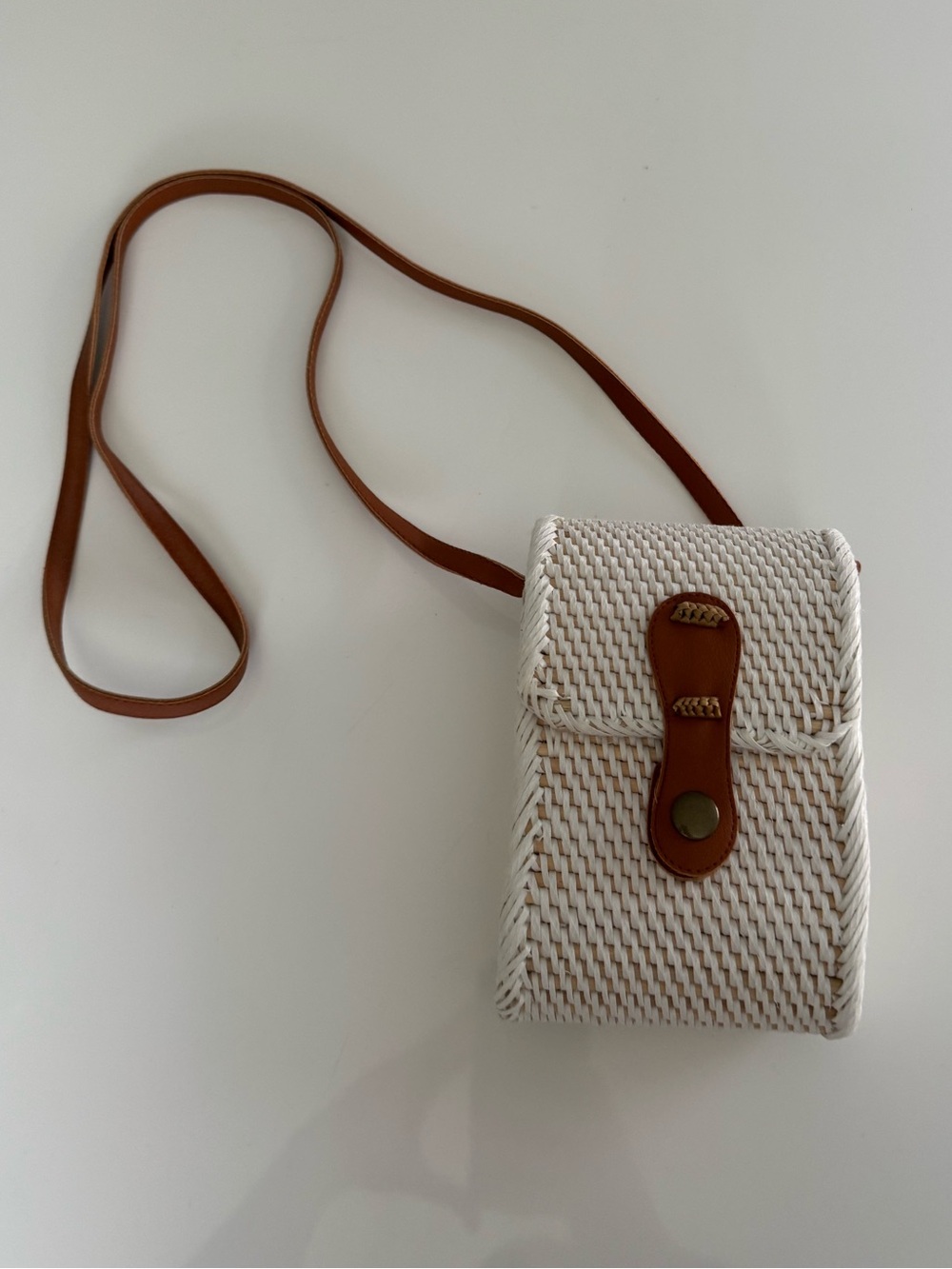White Woven Bag